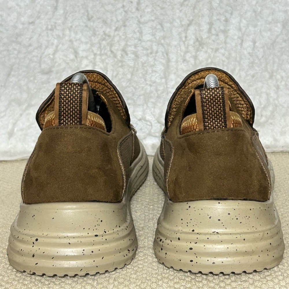 Skechers Mens Brown Proven Renco Slip On Casual Loafer Sneakers Shoes SZ US 10 - Picture 4 of 11